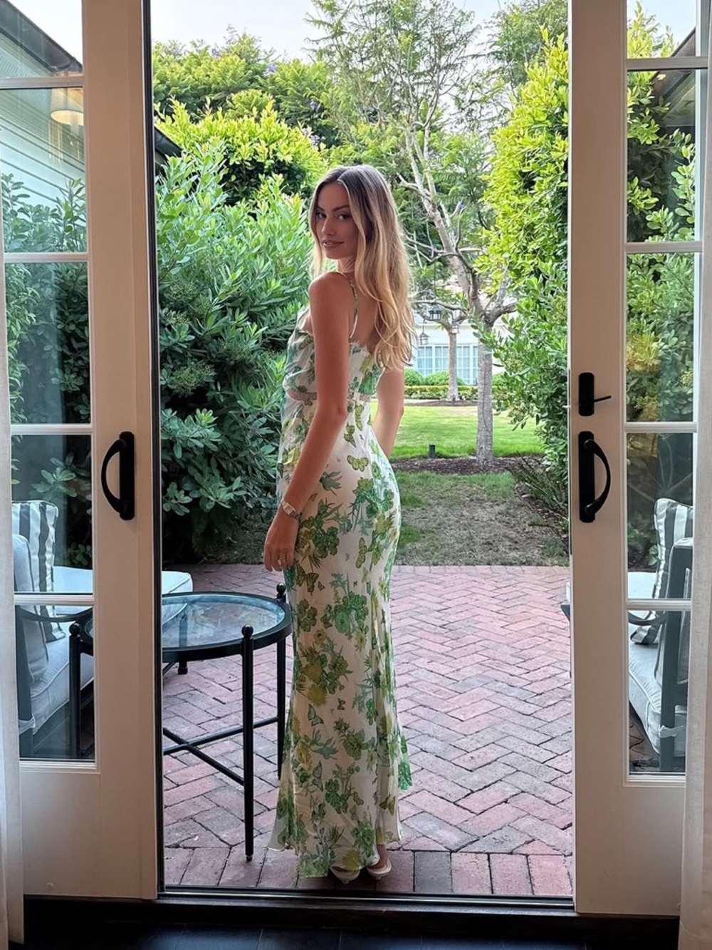 Elliatt Green Floral Slip Maxi Dress - Picture 2 of 6